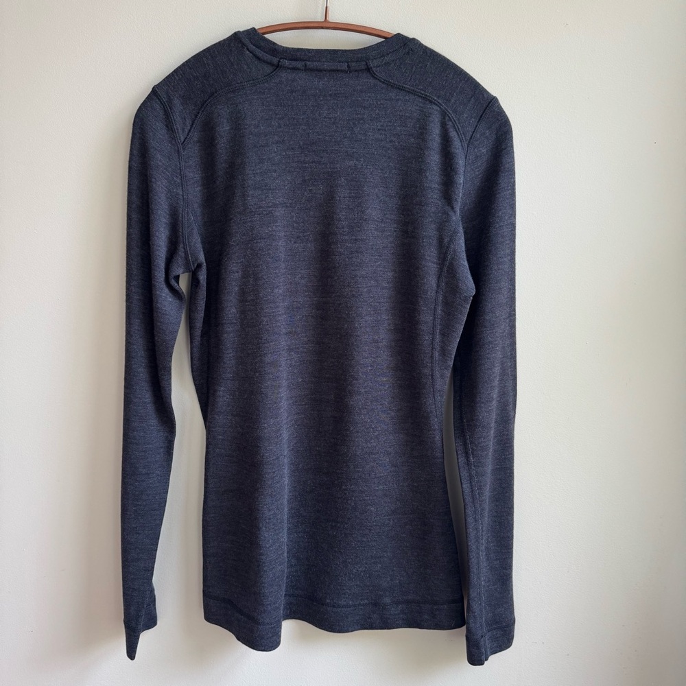SMARTWOOL Women's Classic Thermal Merino Base Layer Crew sz Small Heather Gray - Picture 2 of 9
